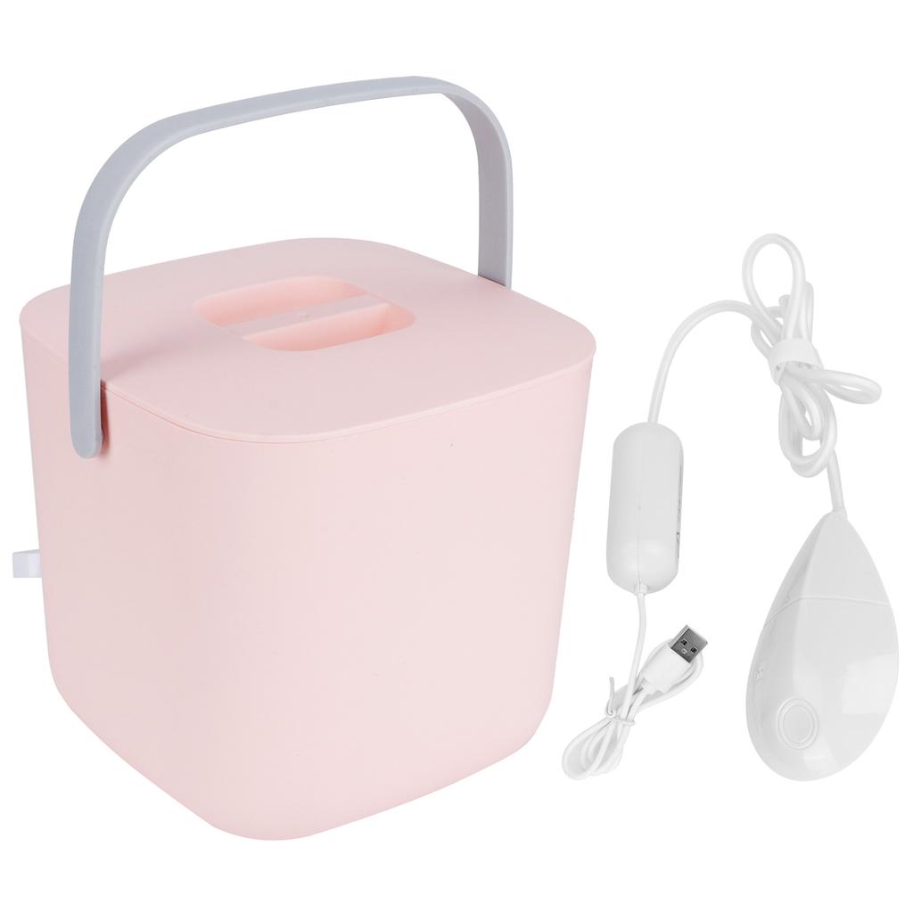Мини-стиральная машина 8 л, портативная, с питанием от USB, ультразвуковая, для стирки нижнего белья, розовая