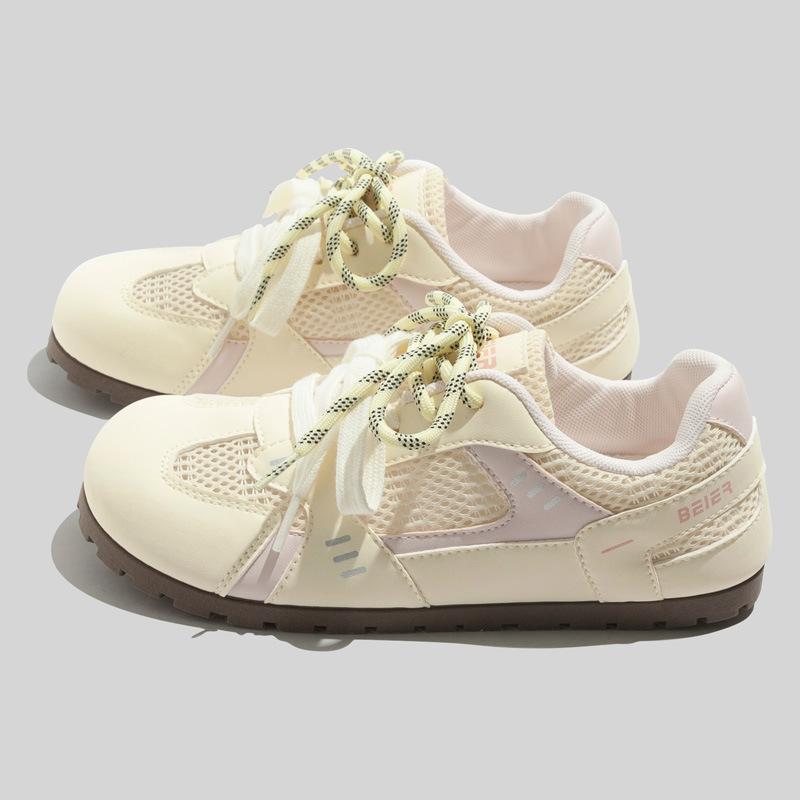 Summer mesh breathable casual shoes new ins lightweight student soft-soled sports training shoes
