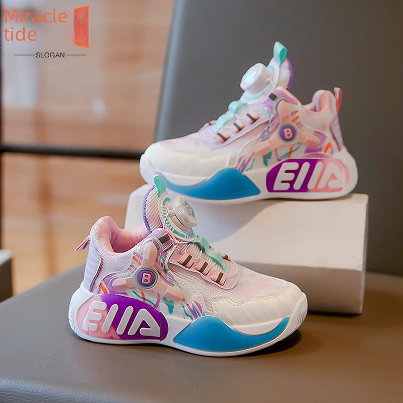 «Весна/осень 2025 г., дышащие сетчатые спортивные кроссовки для мальчиков и девочек с вращающимся дизайном Dunk».