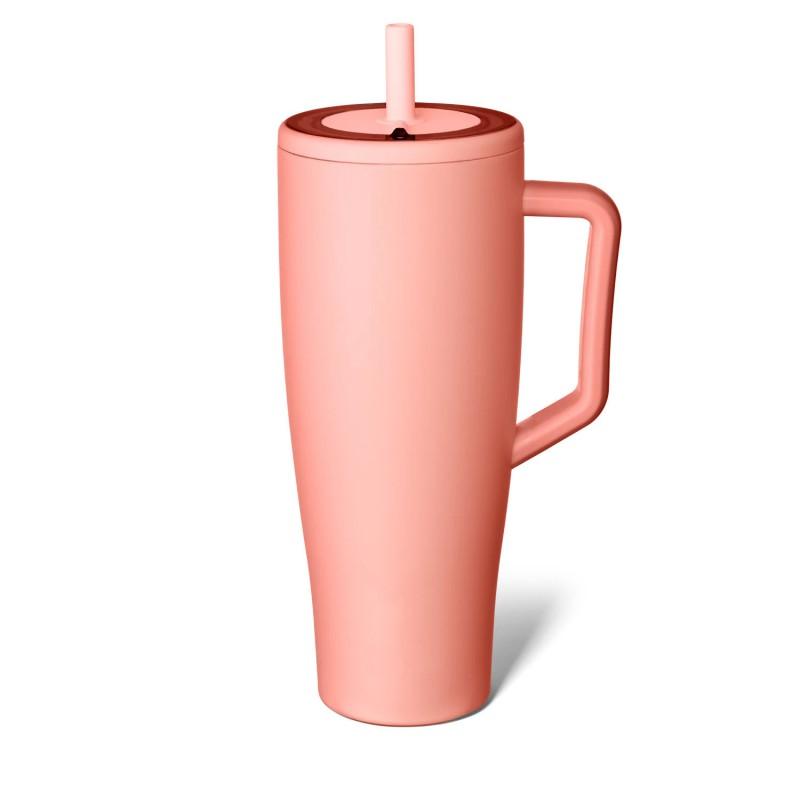 40oz Stainless Steel Travel Tumbler With Straw Lid Vacuum Insulated Car Office Outdoor Use