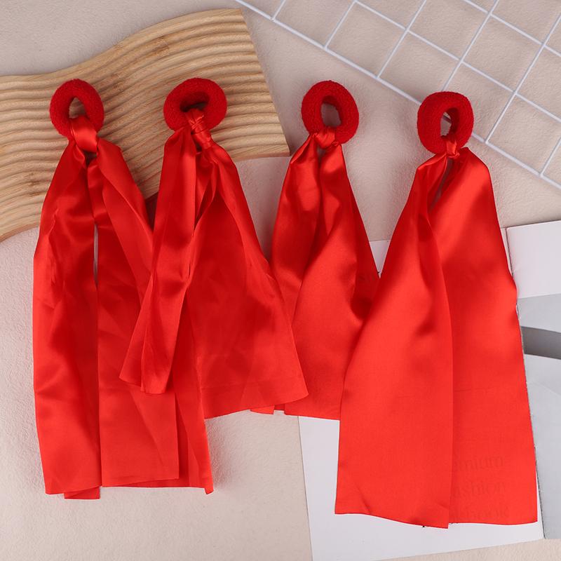 Детская красная лента на запястье Командные виды спорта Помпон Черлидинг Большая игра Пом-клуб Танцевальный реквизит Эластичный браслет с эластичной веревкой