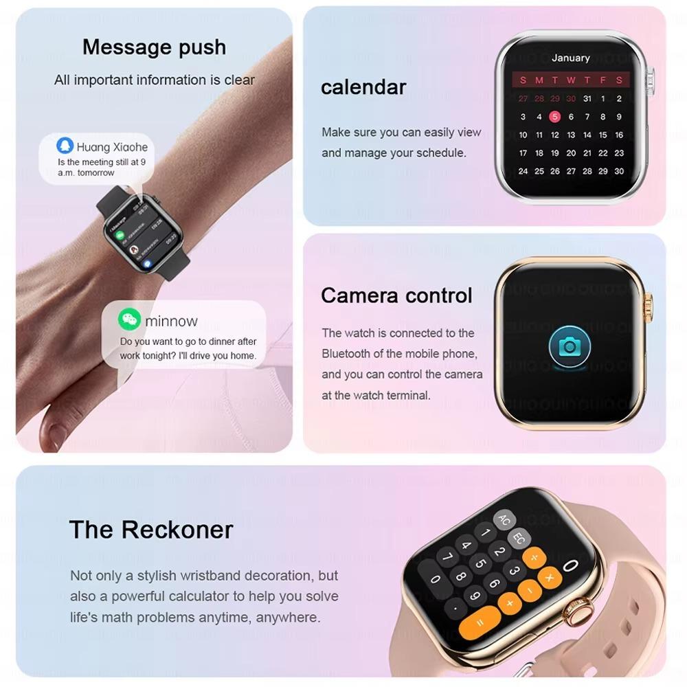 Новые часы 10 Смарт-часы для мужчин Heart Rate BT Call Smart Island Always Display 100+ Sports Modes Smart Watch