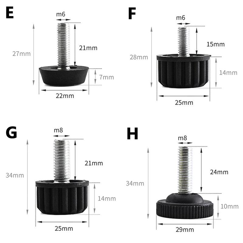 5 шт., защита для пола, опора для ног, подставка для ног, стол, болт для шкафа, регулируемая мебель