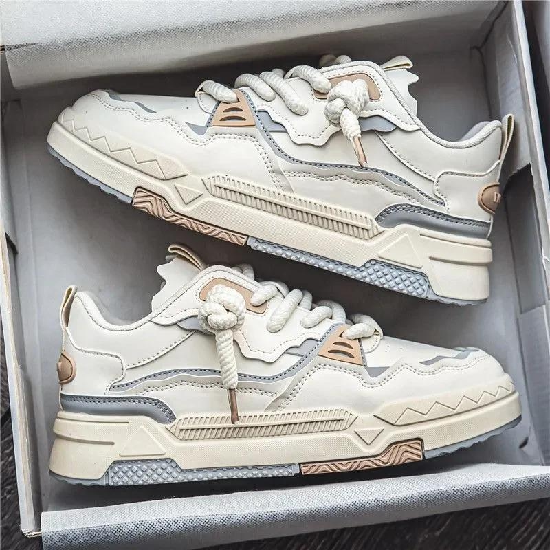Модные мужские кроссовки 2025 Модная повседневная обувь Платформа Дышащие спортивные беговые кроссовки Тренд Уличная обувь