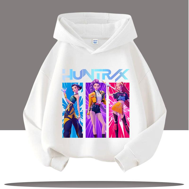 Autumn 3D KPop Demon Hunters Printed Hoodies Fashionable Casual Sports Long Sleeved Children's Boy and Girl Kids Unisex Hooded Sweatshirts
