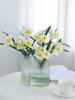 10 Pcs Silk Daffodils Flower Bouquets for Home Garden Office Party Indoor and Outdoor Balcony Wedding Porch DIY Flower Decor Silk Fake Flower