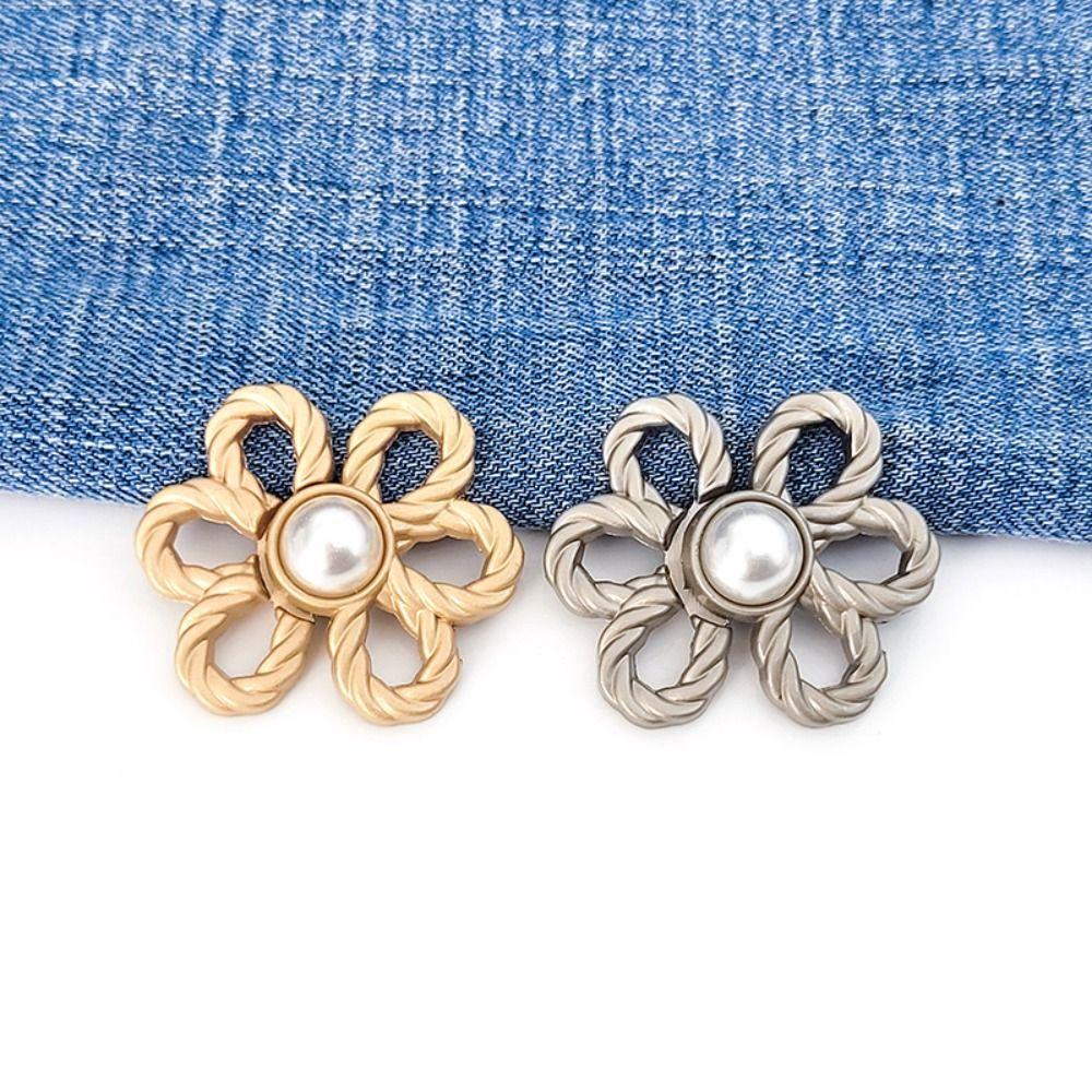 Zinc Zinc Alloy Tighten Waist Buckle Korean Style Brooch Jean Fit Tighten Buckles Party Decoration