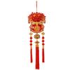 Lucky Bag Shape Chinese New Year Decoration with Tassel Traditional Design Spring Festival Pendants Glitter Sequins Widely Use