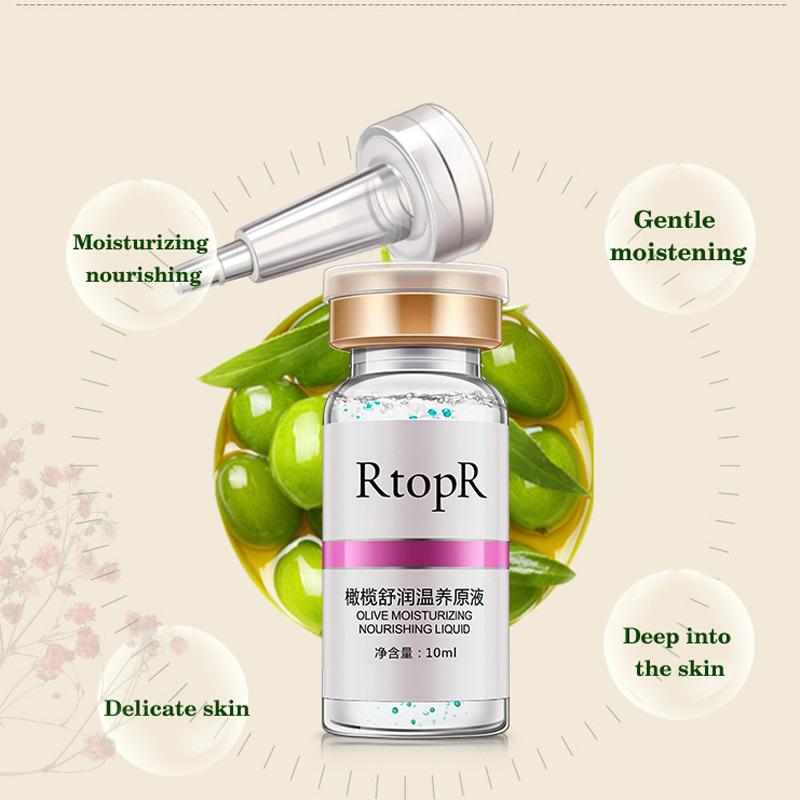 Оливковая увлажняющая питательная жидкая сыворотка для лица с гиалуроновой кислотой, антивозрастная эссенция для лечения прыщей