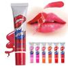 6 Colors Tear Pull Liquid Lipstick Long Lasting Lip Gloss Mask Base Waterproof Moisturizer Makeup Peel Off Lip Gloss Cosmetics