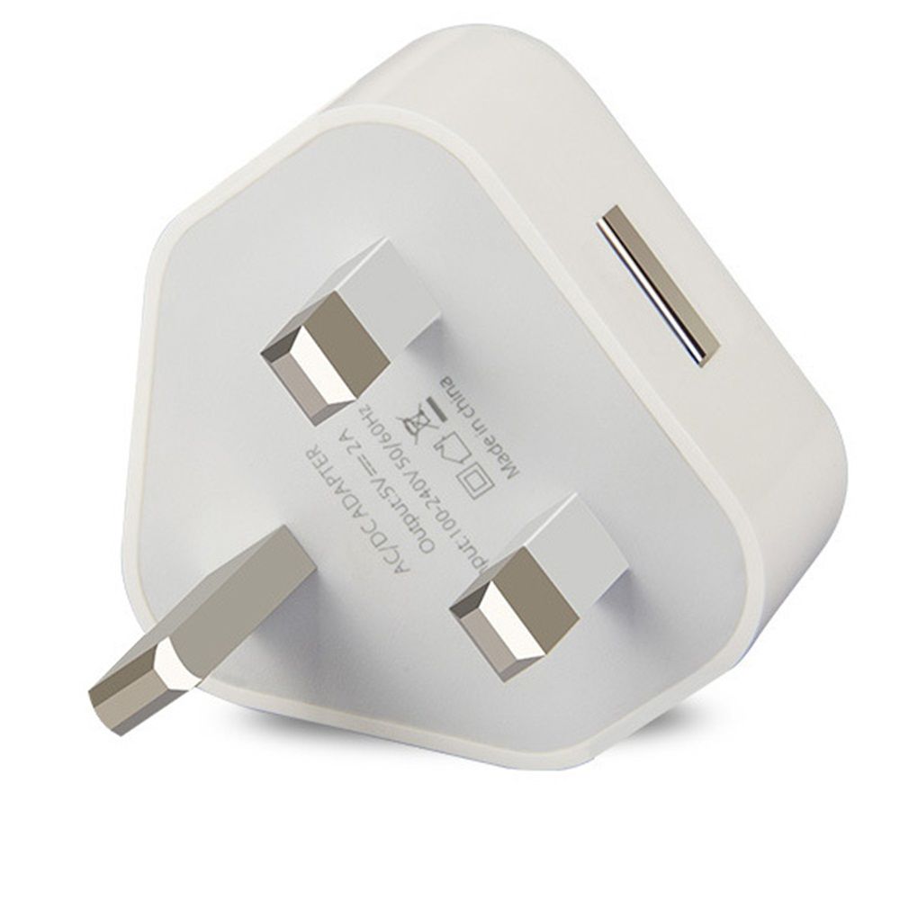 3-контактный адаптер питания Travel 5V 1A, британская вилка, USB-зарядное устройство, настенное зарядное устройство