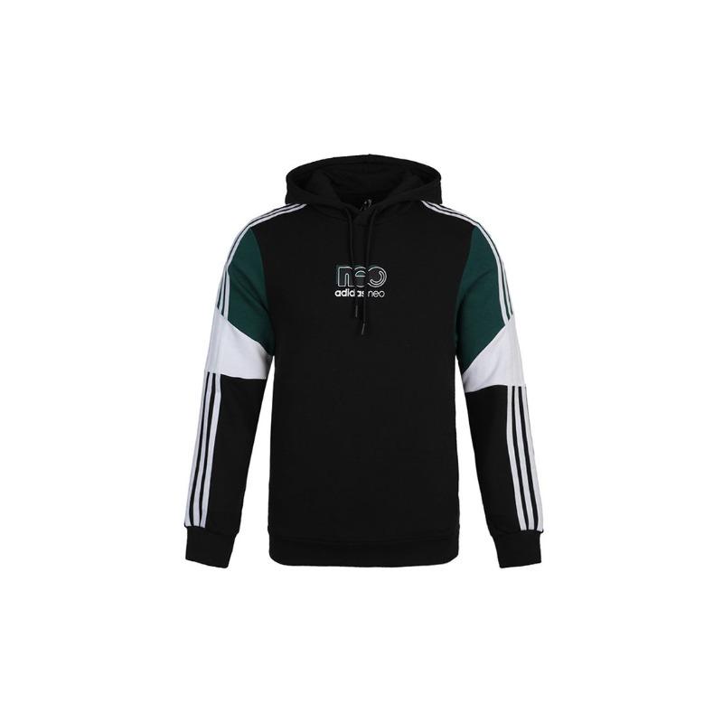 adidas Neo Brilliant Hoodie 2 с цветными блоками Мужские толстовки черного цвета GU0835