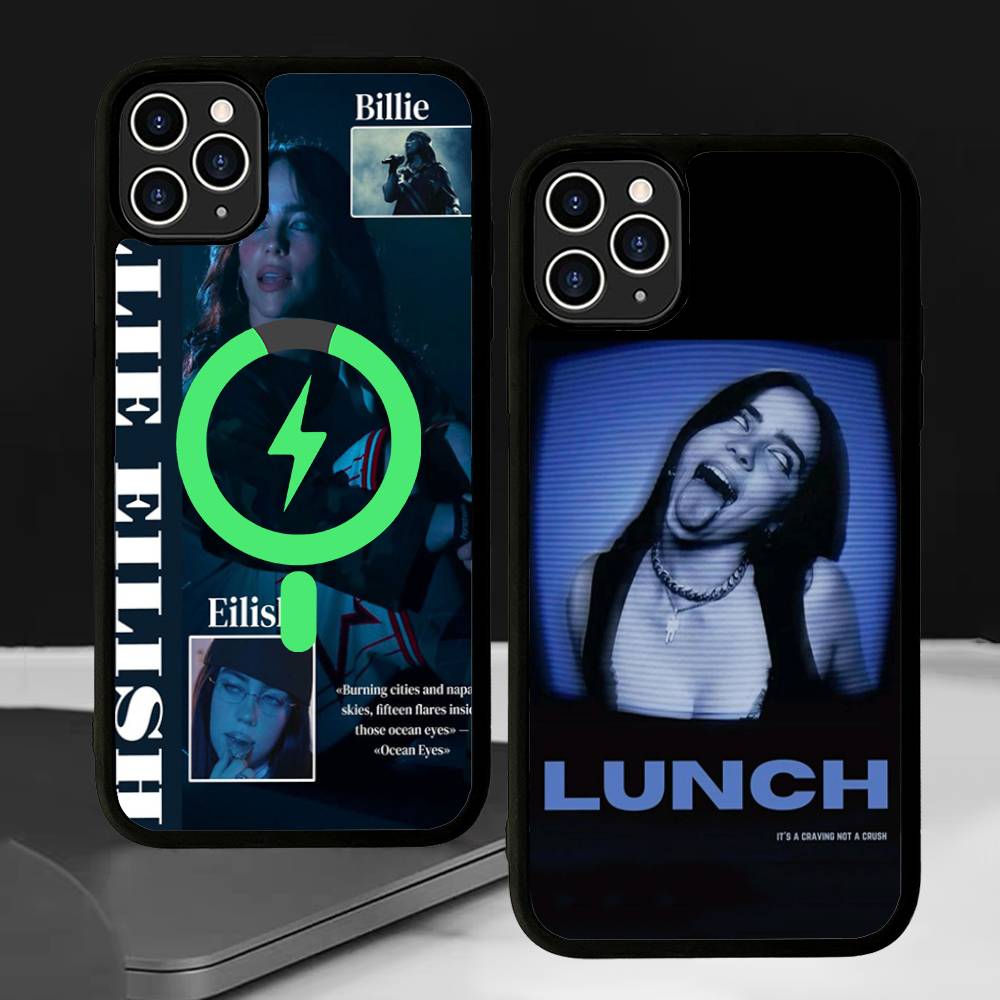 Магнитный чехол Pop E-Eilish Star B-billie для iPhone 17 16 14 13 12 11 15 Pro Max Plus Беспроводная зарядка Чехол для телефона