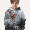 Kids Clothes Boys Hoodies Long Sleeve 3D Motorcyclist Print Children Spring Fall Clothes Casual Stylish Outdoor Boy Clothes Tops