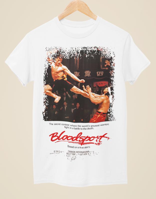 Bloodsport - Movie Poster Inspired Unisex White T-Shirt