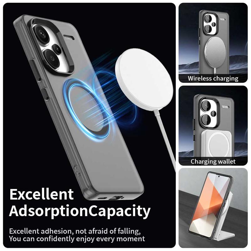 Чехол для Redmi Note 13 Pro Plus Чехол Redmi Note13 Pro+ Магнитная адсорбция Беспроводная зарядка Чехол для Redmi Note 13 Pro Plus
