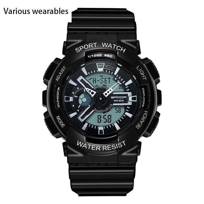 Корейская мода тренд микро бизнес светящиеся электронные спортивные модные студенческие корейские конфеты детские парные часы