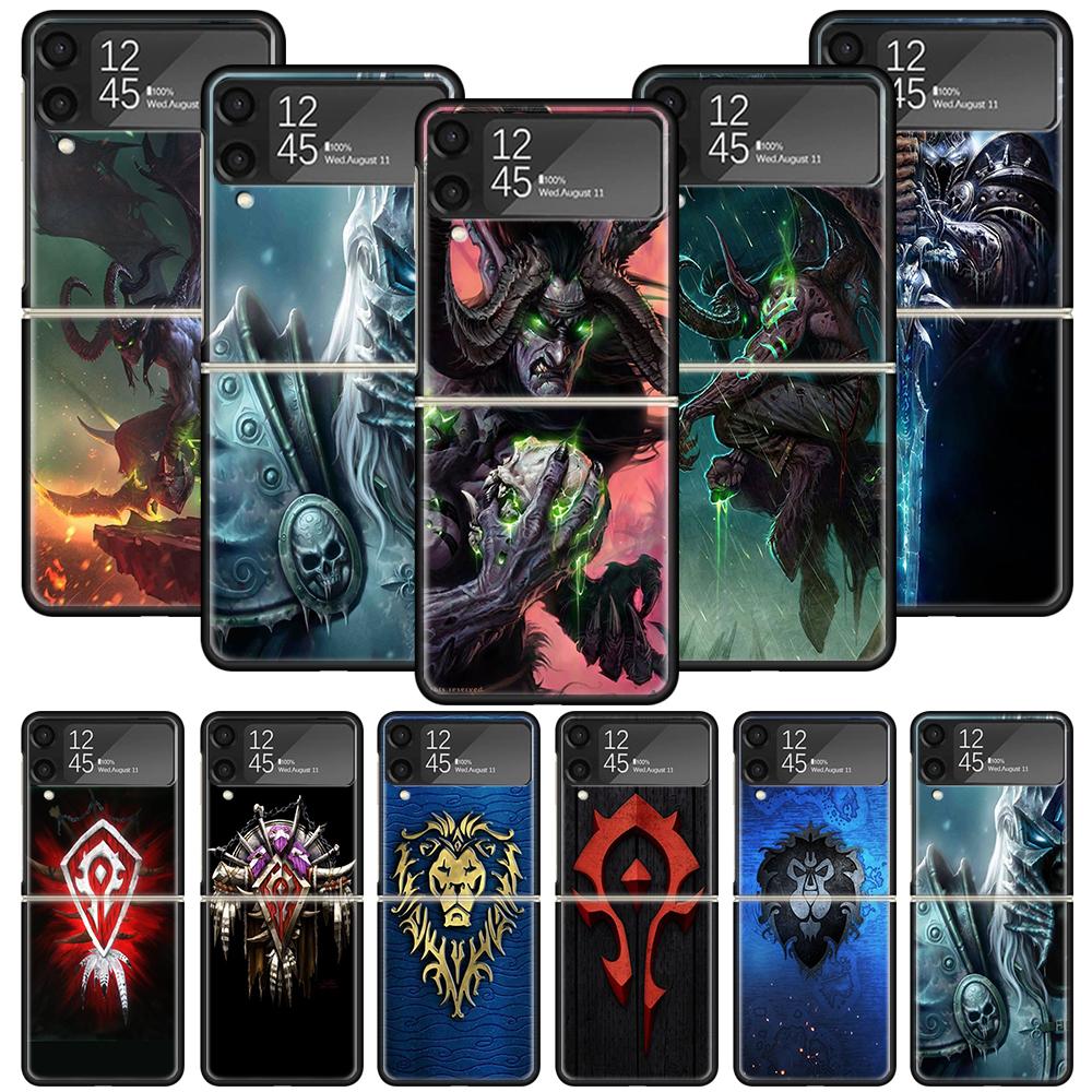 W-World Of W-Warcraft W-Wow Phone Case For Samsung Galaxy Z Flip 7 6 5 4 3 5G Cover ZFlip7 ZFlip6 ZFlip4 ZFlip5 ZFlip3 Coque Fun