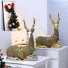 Rattan Deer Animal Ornaments Nordic Elk Desktop Decoration Home Living Room Wine Cabinet Exhibition Hall Resin Decoration