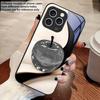Прозрачный цветной яблоко Для IPhone 16 Pro Max 15 Pro 14 13 12 Mini 11 XS M ax XR 7 8 Plu SE 2022 Чехол для телефона из закаленного стекла