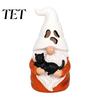Small Halloween Accents For Trays Decoration, Resin Skull Ghost Mouth Gnome Figurine for Home Cute Tabletop Decor Party Table Tiered Tray, Spooky