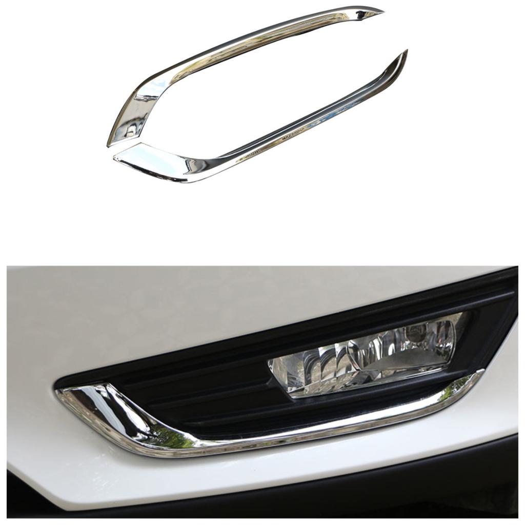 2 шт. Хромированные АБС накладки на передние противотуманные фары, рамки противотуманных фар для Ford Focus MK3 2012-2015, аксессуары для стайлинга автомобиля