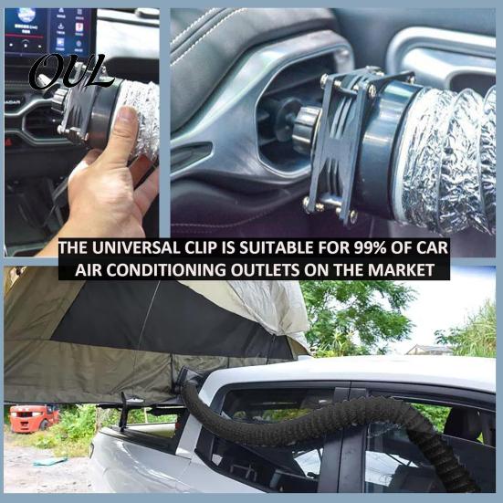 Rear Seat Cooling Fan For Car Air Conditioning Ventilation Hose for Back Seat, Portable Duct with USB Powered Flow Fan, Adjustable Pipe SUV Truck Van