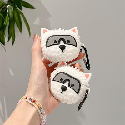 Чехол для наушников 3D West Highland White Terrier для AirPods Pro 2, чехол для беспроводных наушников с милой собачкой, чехол для Airpods 2