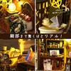 Moin Moin 1/24 Scale Dollhouse Miniature DIY Kit Set: Magic City [English Instructions Included] Magic Castle, Cat, Black Shop, Hotel | LED Light + Ac