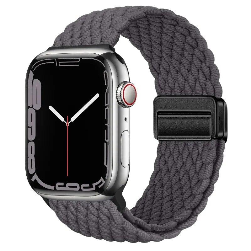 Нейлоновый ремешок для Apple Watch 44 мм, 45 мм, 49 мм, 42 мм, 38 мм, 40 мм, 41 мм, ремешок для часов, браслет для iWatch Series Ultra 9, 8, 7, 6, 5, 4 SE, 3 ремешка
