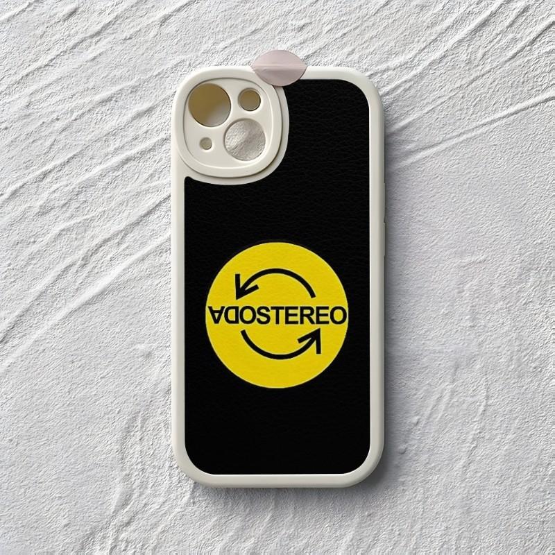 Чехол для телефона SODA STEREO Band для iPhone 15 14 12 13 Pro Max 11 Mini X Xr Xs Puls Силиконовый чехол из кожи ягненка