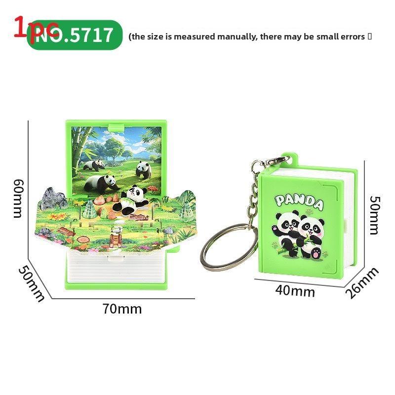 Брелок-брелок 3D Pop-Up Puzzle Book с сценой крепости для снятия стресса и в качестве креативного подарка