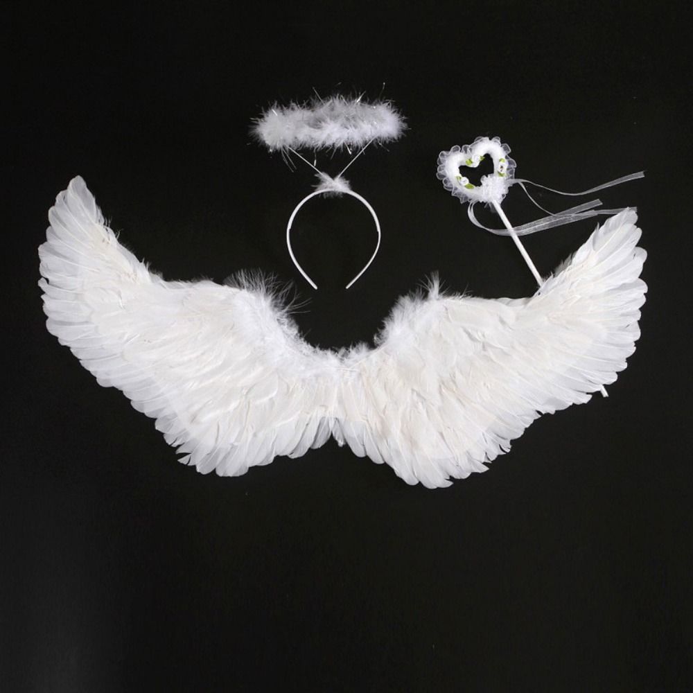 Sweet Demon Feather Wing Photo Props Halloween Cosplay Accessories Feather Wing  Cosplay Dress