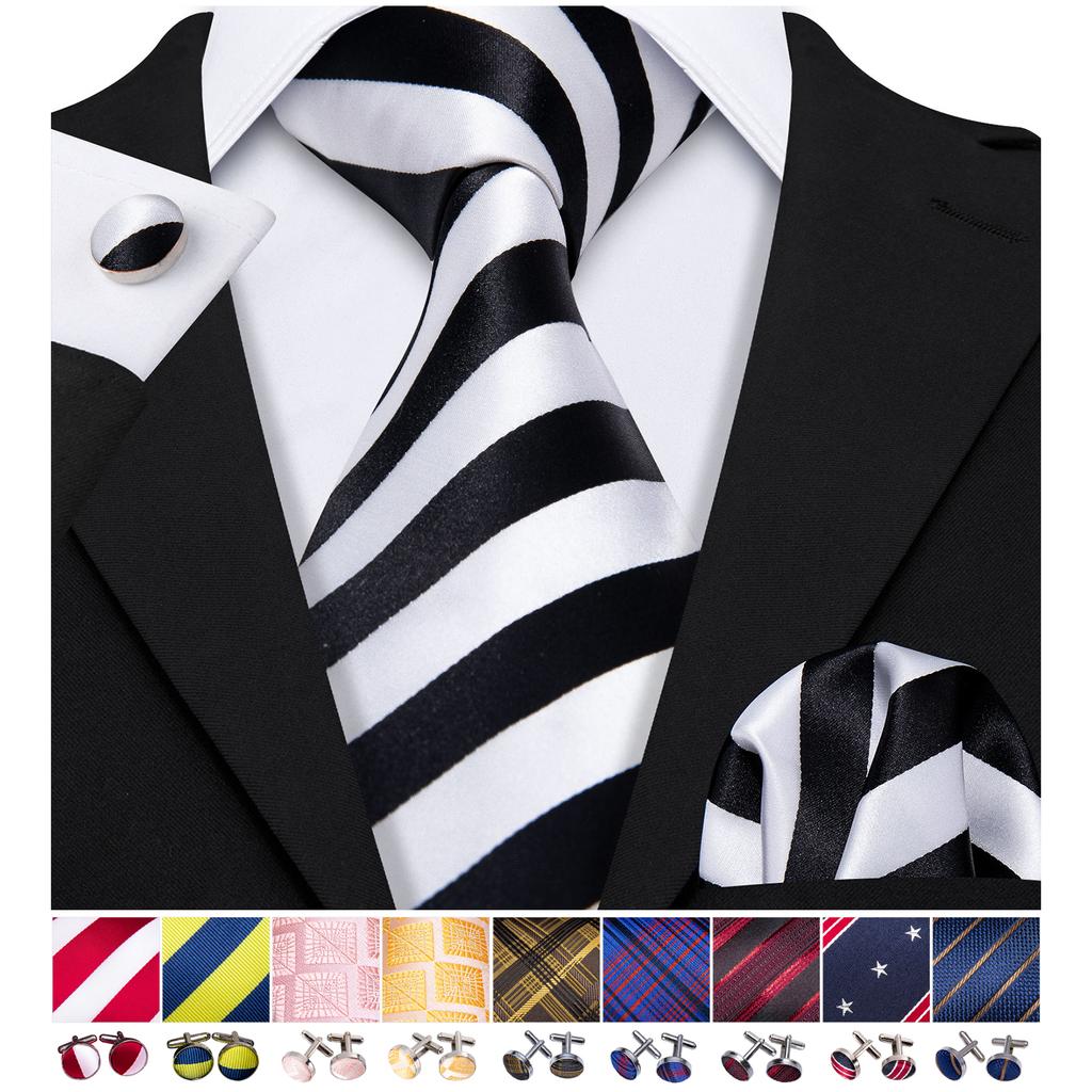 Мужские крутые галстуки 10 стилей коралловый розовый красный галстук карманные квадратные запонки набор свадебные свидания вечерние