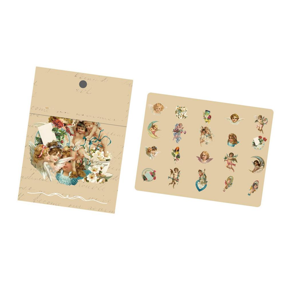 40 шт. Винтажные романтические наклейки Серия «Зыбучие пески» ПЭТ Нежные узоры Ностальгические наклейки для дневника