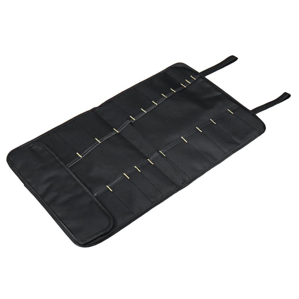 Портативная сумка-ролл для кухонных ножей шеф-повара с 22 карманами, чехол для хранения столовых приборов