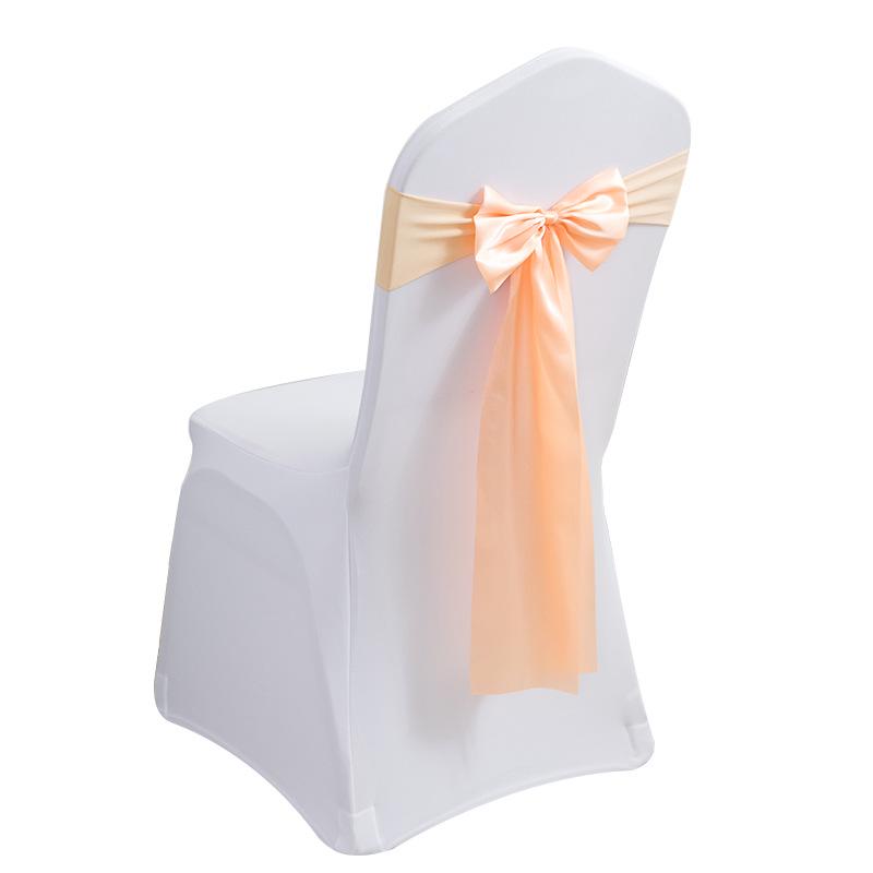 Elegant Wedding Ribbon Chair Cover Decoration
