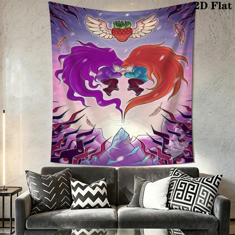 Celeste Vibe Wall Hanging Printed Fabric Blanket Decorative Tapestries for Bedroom Living Room Home Decor