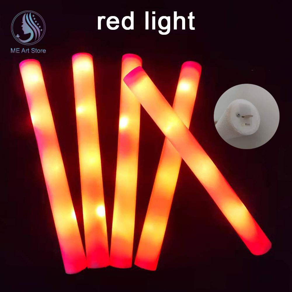 5 шт./лот светящиеся палочки оптом красочные светодиодные пенопластовые палочки светящиеся палочки Cheer Tube RGB светодиодные светящиеся в темноте лампы для свадьбы рождественской вечеринки
