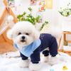 Милый шерстяной комбинезон для домашних собак, мягкая одежда для кошек, товары для собак, с капюшоном для собак на осень, весну и зиму