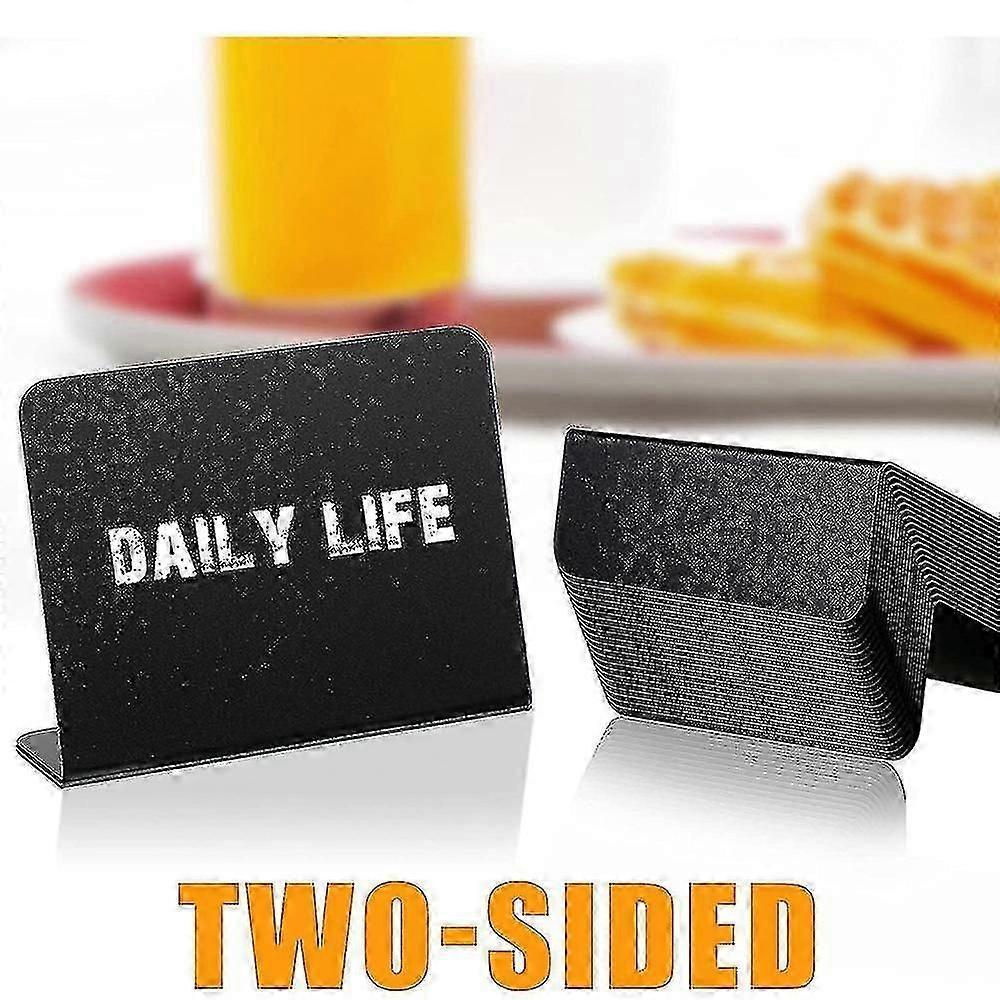 20pcs 4 X 3 Inches Mini Chalkboard Table Tent Sign Chalkboard Buffet Tags Food Label For Party Tabletop Chalkboard Signs,zxl