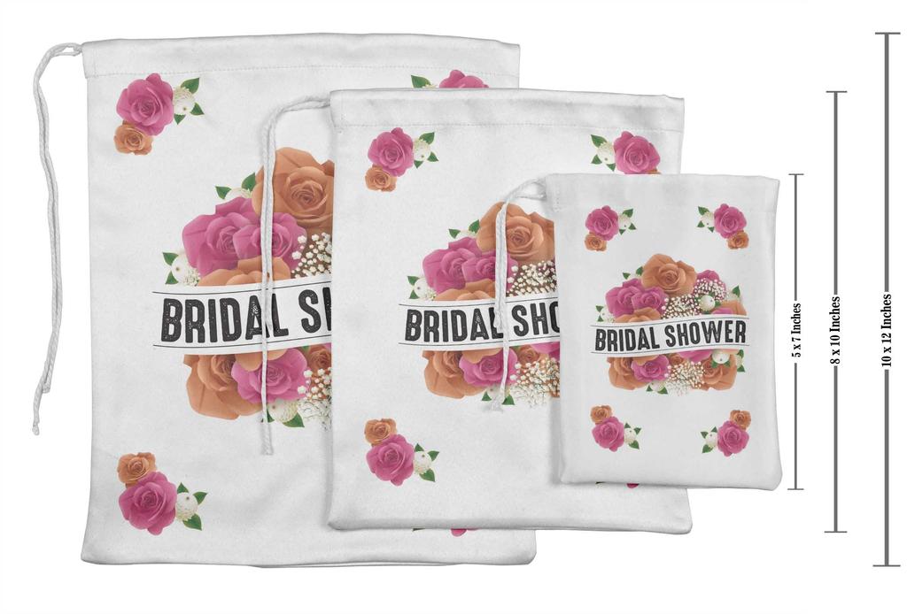 Darling Souvenir White Floral Wedding Shower Party Supplies Favor BagsA JewelryA Pouches 15