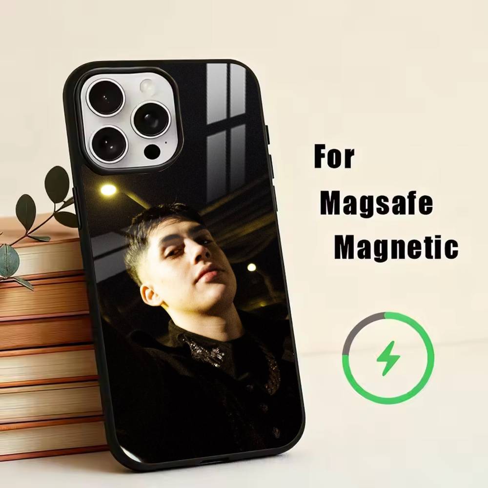Чехол для телефона Cris M-J - Певец Для iPhone17,16,15,14,13,12,11 Plus,Pro Магнитный Для Magsafe Беспроводной Зарядки