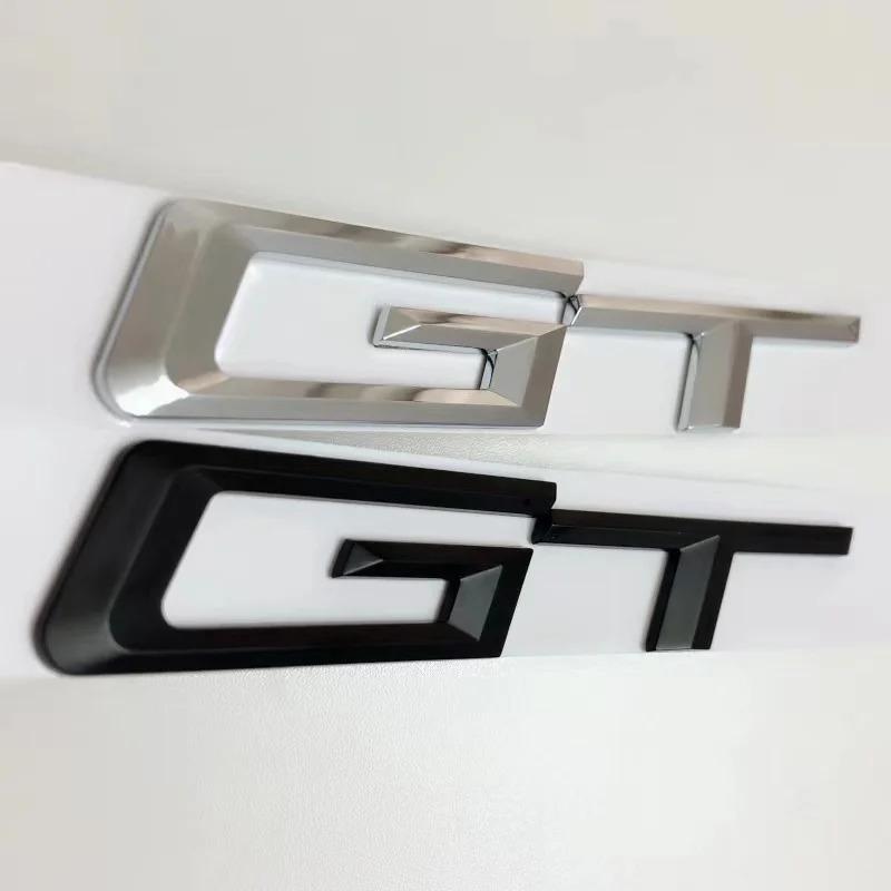 3D ABS GT Logo Letters Car Trunk Emblem Badge For BMW 5 3 Series 320d E36 320 C 400 650 530 F07 F34 G32 GT Sticker Accessories
