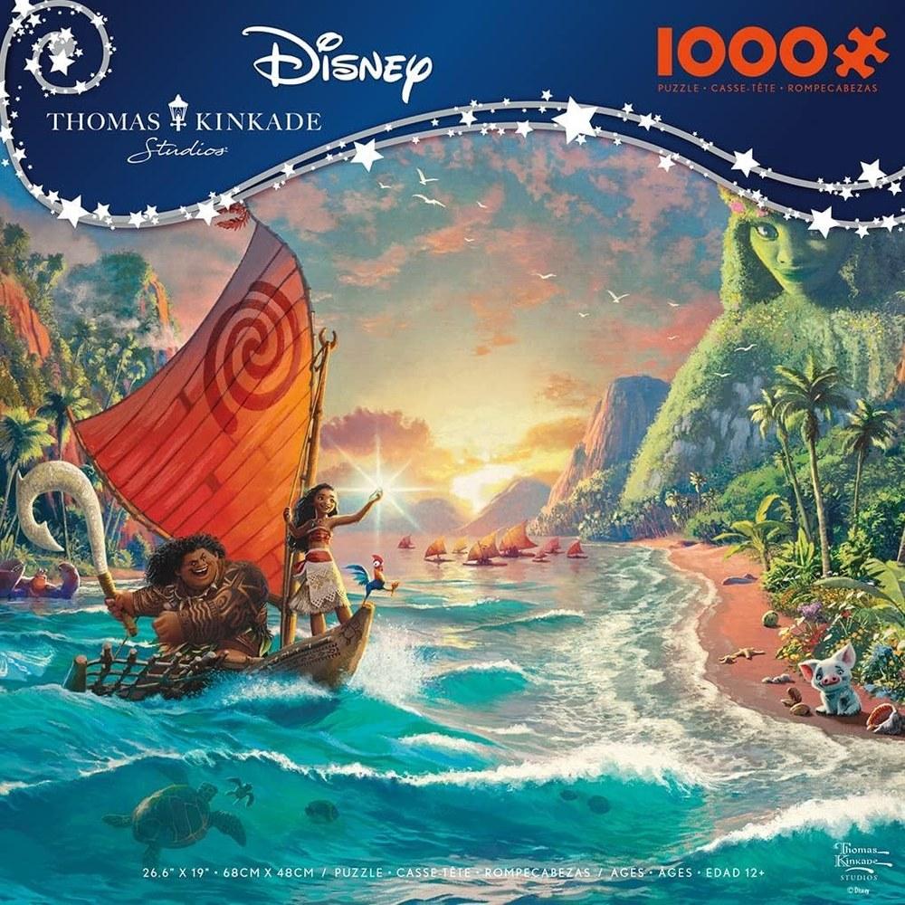 Ceaco Thomas Kinkade Disney Moana 1000-Piece Jigsaw Puzzle for Adults