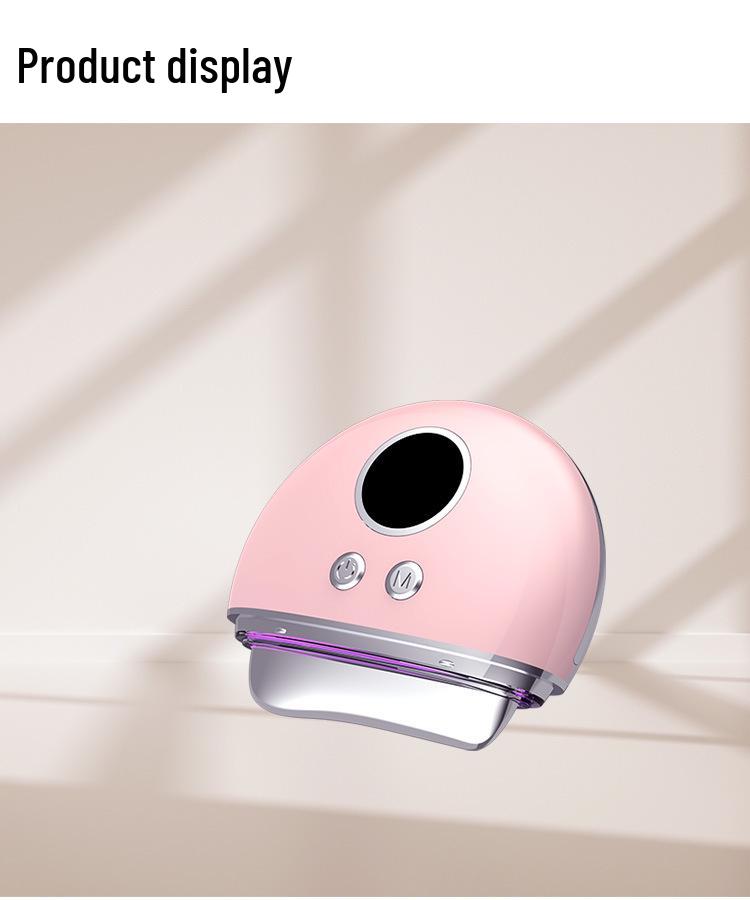 Multifunctional Beauty Instrument: Red/Blue Light Facial & Neck Massager with Gua Sha