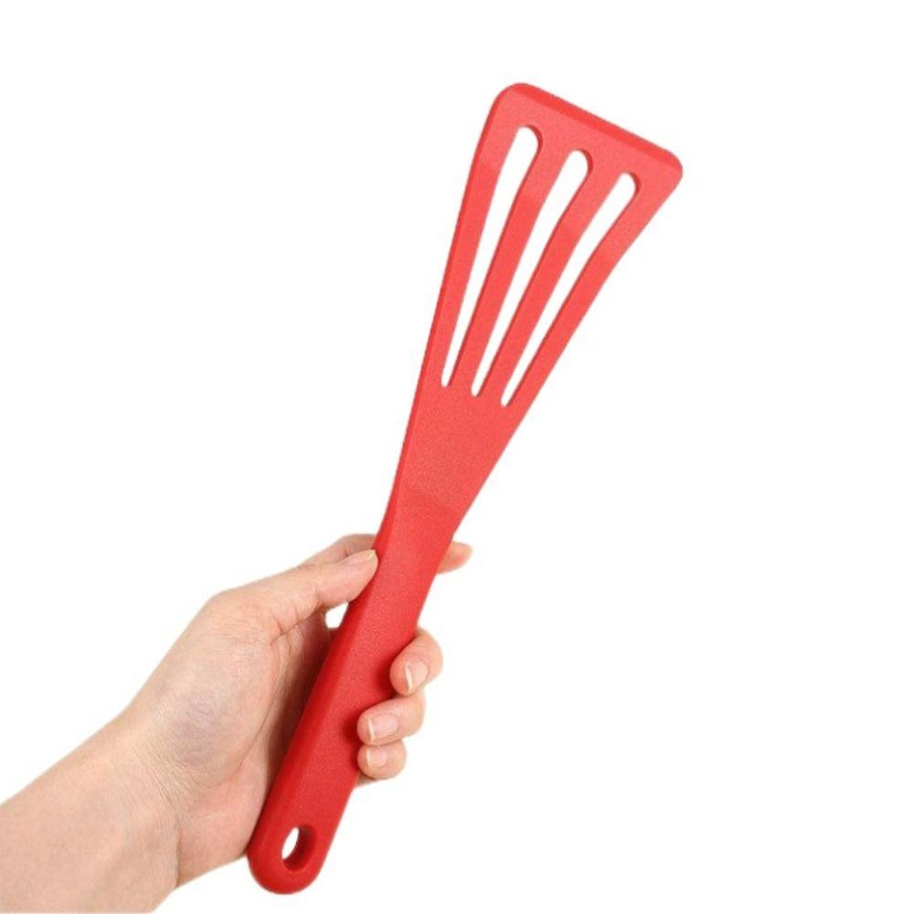 Silicone Inclined Leakage Shovel Heat Resistant Steak Spatula Fish Frying Spatula Non-stick Pan