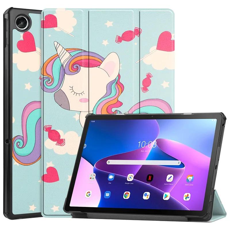 Для Lenovo Tab K10 Pro K10 2ND K11 K10C TB-X6E6F Милый расписной кожаный чехол-подставка Твердый чехол для Lenovo M10 5G M11 TB331FC
