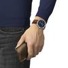 Мужские часы Tissot Chemin des Tourelles Powermatic 80, 42 мм, синий циферблат, кожаный ремешок, T1394071604100 [Официальный импорт]