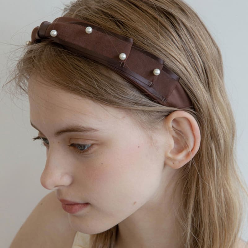 Жан Поль Кларисс Жемчужная лента Повязка для волос JP-22-111HB